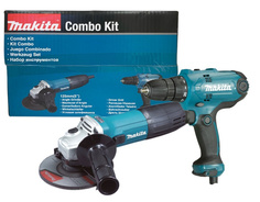 Набор инструмента Makita DK0121 - дрель шуруповерт DF0300 и УШМ GA5030