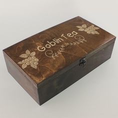 Коробка для чайных пакетиков из 4 отделений ягоды гоблинкор goblincore черника - 193 No Brand