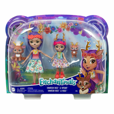 Куклы Enchantimals Данесса Олени с сестричкой и питомцами 4 шт