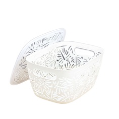 Корзина для хранения Leaves big white No Brand