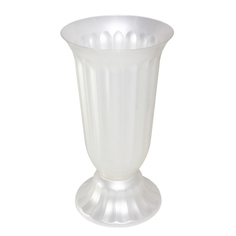 Ваза цветочная №3 6л Белая 22х22х46 см Милих пластик