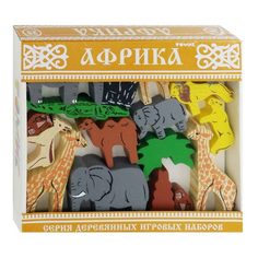 Деревянный конструктор Томик Африка Зоопарк