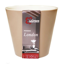 Горшок для цветов London InGreen молочный шоколад 16 см 1,6 л