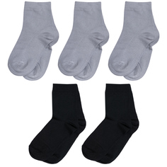 Носки детские ХОХ 5-D-1425, серый; черный, 16-18