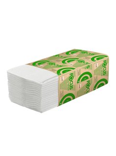 Полотенца бумажные Focus Eco 5049975 V(ZZ)-сложения 1-слойные, 15 пачек по 200 листов