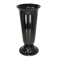 Ваза цветочная №2 черня 4,5л 18х18х38,5 см Милих пластик