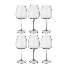 Набор бокалов для вина из 6 шт "alizee anser" 610 мл высота 24 см (кор 8набор) Crystal Bohemia
