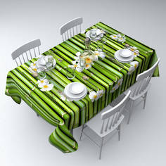 Сирень СКГБ003-14503 Скатерть "Украшение цветами " габардин 145*120