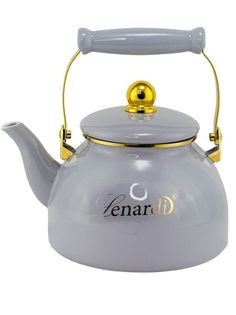 Чайник эмалированный Lenardi Miguel 4л серый