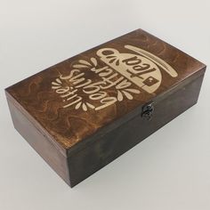 Коробка для чайных пакетиков с узором из 4 отделений чайник время чая tea time - 125 No Brand