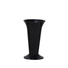 Ваза для цветов с колышком 18,5x31 см черная No Brand