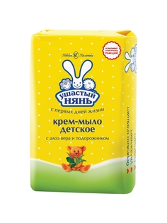Крем-мыло Ушастый Нянь Алоэ, подорожник, 90 г