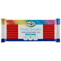 Пластилин классический Гамма арт. 274069, 250 г., алый, 3 шт. Gamma
