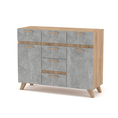 Комод - тумба Фаргус дуб сонома/ателье светлое No Brand