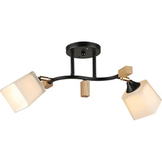 Люстра потолочная Reluce 04866-0.3-02 BK+WOOD