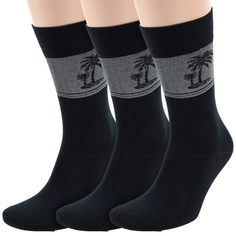 Комплект носков мужских ХОХ 3-X-1202 черных 25