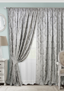 Kauffort 123527660, Комплект штор на тесьме "Vera", 2 шторы 200x270см, тюль 450х270см., 2