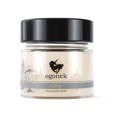Свеча ароматическа, с деревянным потрескивающим фитилем OGONEK GREY Кашемировое дерево S