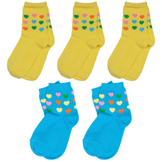 Носки детские ХОХ 5-D-3R2, желтый; бирюзовый, 16-18