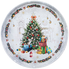 Поднос сервировочный Agness Новый год 33*2,1 см 898-130