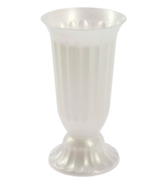 Ваза цветочная 4,5л Вазон белый 18х18х38,5 см №2 Милих пластик