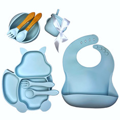 Набор силиконовой посуды для детей DD&SiliconeSet Set Белочка 690DDSSV
