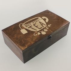Коробка для чайных пакетиков с узором из 4 отделений чайник время чая tea time - 129 No Brand