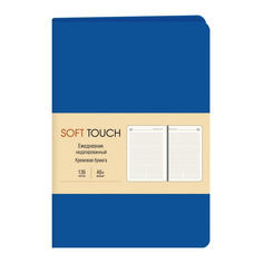 Ежедневник Канц-Эксмо Soft Touch недатированный A6+ в линейку бордовый 136 листов