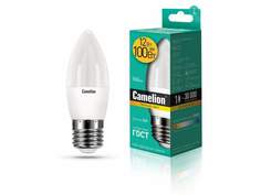 Лампа светодиодная CAMELION, E27, 12W, 3000K, "Свеча", арт. 694998 - (10 шт.)