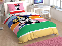 Постельное белье детское TAC Minnie Mouse Rainbow 1,5-спальное ранфорс