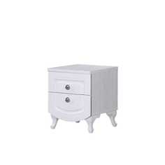 Тумба прикроватная Принцесса лиственница белая/омела глянец металлик No Brand