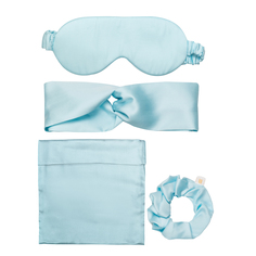 Маска для сна BELLEHOME Shiny голубая