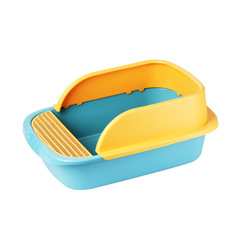 Туалет с бортиком, лопаткой и порогом для кошек, Bentfores, 52 х 36 х 21,5 см