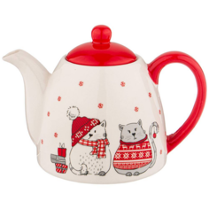 Чайник заварочный керамический Lefard Cristmas Gift 20x13x13,7 см 230-411