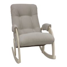 Кресло-качалка Wissar home Консул 67 Verona Light Grey, Молочный дуб-эмаль