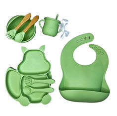 Набор силиконовой посуды для детей DD&SiliconeSet Set Белочка 690DDSZ