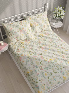 Простынь на резинке Milky Garden Botany натяжная простыня 160х200 см