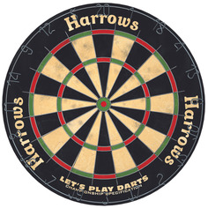Набор для игры в Дартс Harrows Lets Play Darts мишень из сизаля и 6 дротиков