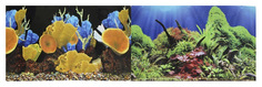 Фон для аквариума Prime Морские кораллы/Подводный мир, винил, 150x60 см P.R.I.M.E.