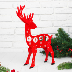 Новогодний сувенир «Олень», с подвесами Лесная мастерская