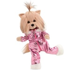 Мягкая игрушка Lucky Yoyo собачка Прогулка в горах (на каркасе) / LD2/081 Orange Toys