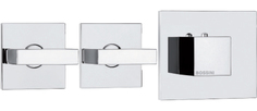 Термостат Bossini Rectangular 2 Outlets LP Z033203 для ванны с душем хром