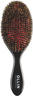 Щётка массажная OLLIN Professional Elegant натуральная щетина большая