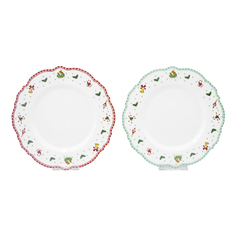 Тарелка для вторых блюд Xmas Design 20,5 см в ассортименте No Brand