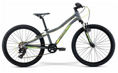 Велосипед MERIDA Matts J.24 Eco-22г. (матовый серый-зелено-желтый)