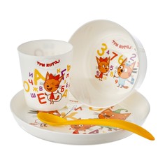Набор детской посуды Roxy Kids Три Кота - Обучайка RFD-012
