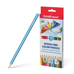 Пластиковые цветные карандаши 12 цветов, ErichKrause, шестигранные