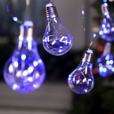 Luazon Lighting Гирлянда «Нить» 3 м с насадками «Лампочки»,синее, 12 В