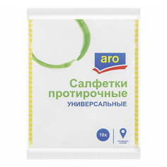 Салфетки Aro Волна универсальные, вискоза, в ассортименте, 10 шт.