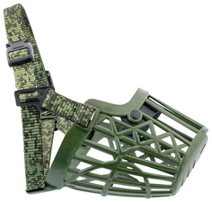 Намордник для собак Лента № 5 пластиковый хаки камуфляж 26 см Lenta